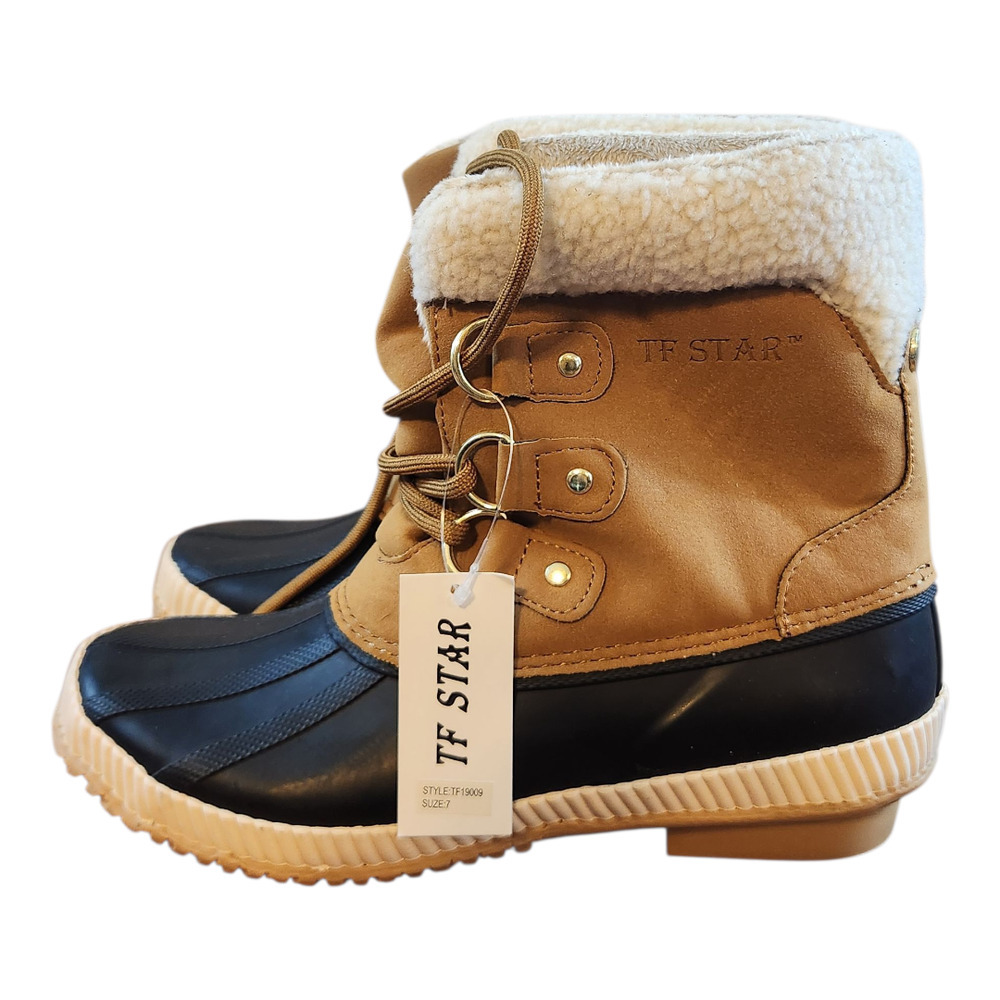 TF Star duck boots 3M thinsulate water resistant sz 7 lace up winter snow boots